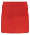 BR502 Waist Pocket Apron Red colour image
